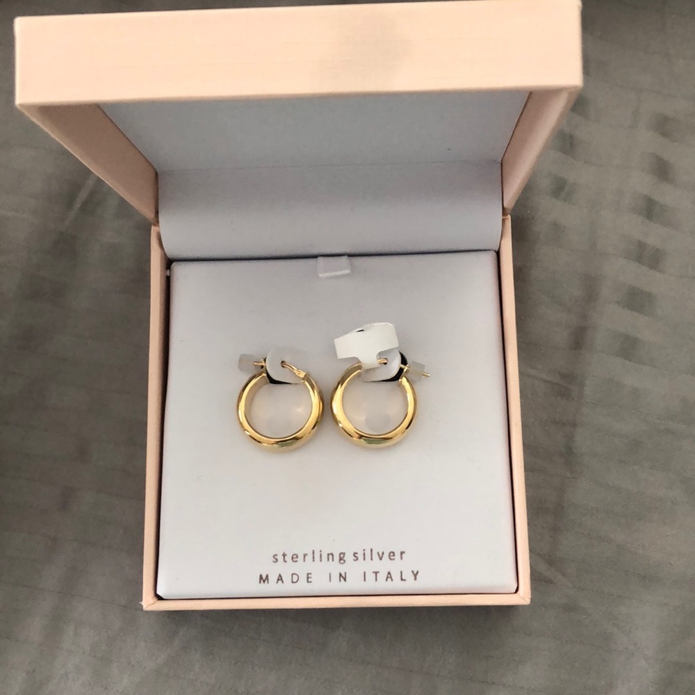 Mia Fiore gold colored hoop earrings